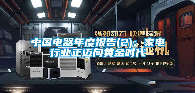 中國(guó)電器年度報(bào)告(2)：家電行業(yè)正邁向黃金時(shí)代