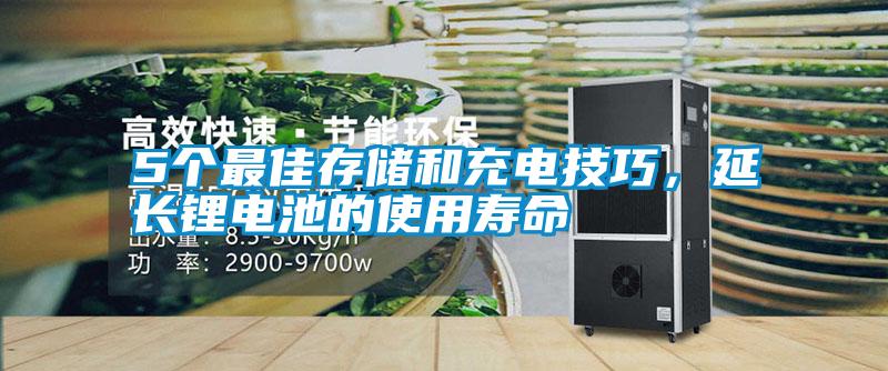 5個(gè)最佳存儲(chǔ)和充電技巧，延長(zhǎng)鋰電池的使用壽命