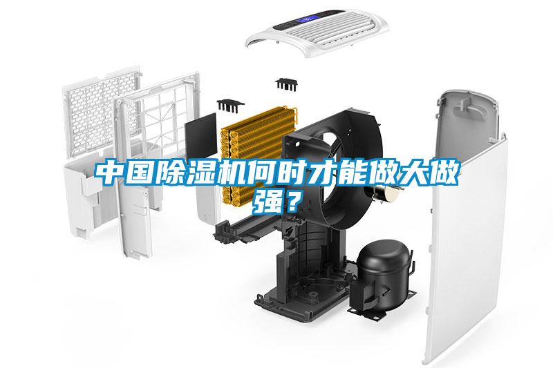 中國除濕機何時才能做大做強？