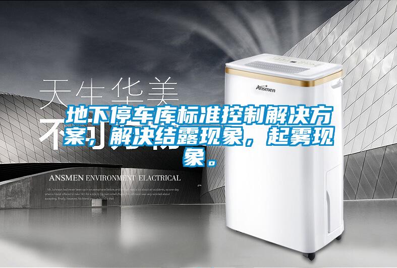 地下停車庫標(biāo)準(zhǔn)控制解決方案，解決結(jié)露現(xiàn)象，起霧現(xiàn)象。