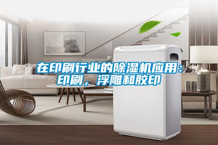 在印刷行業(yè)的除濕機應用：印刷，浮雕和膠印