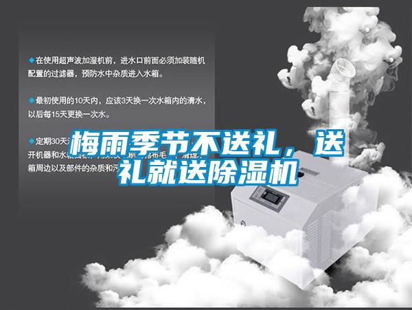 梅雨季節不送禮，送禮就送除濕機