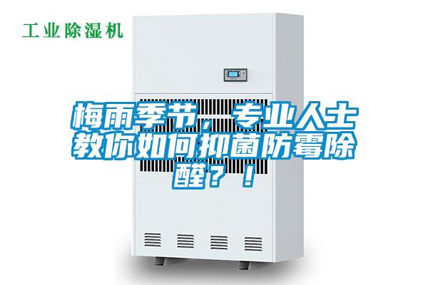 梅雨季節，專業人士教你如何抑菌防霉除醛？！