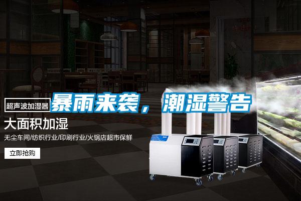 暴雨來襲，潮濕警告