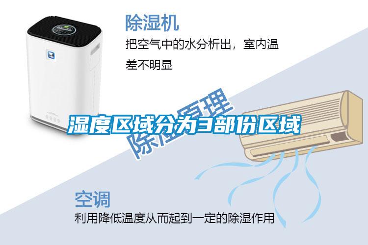 濕度區域分為3部份區域