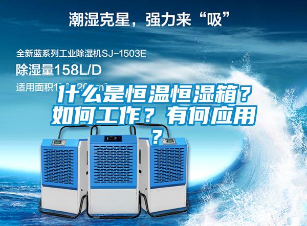 什么是恒溫恒濕箱？如何工作？有何應用？
