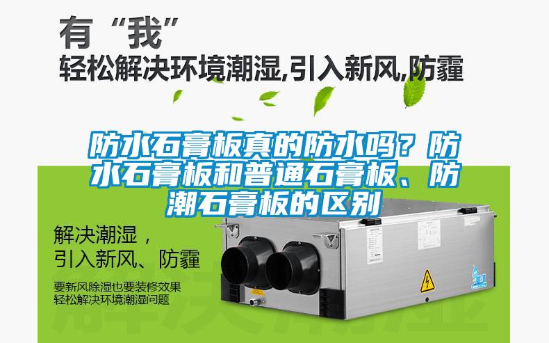 防水石膏板真的防水嗎？防水石膏板和普通石膏板、防潮石膏板的區別