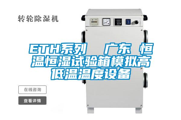 ETH系列  廣東 恒溫恒濕試驗箱模擬高低溫溫度設(shè)備