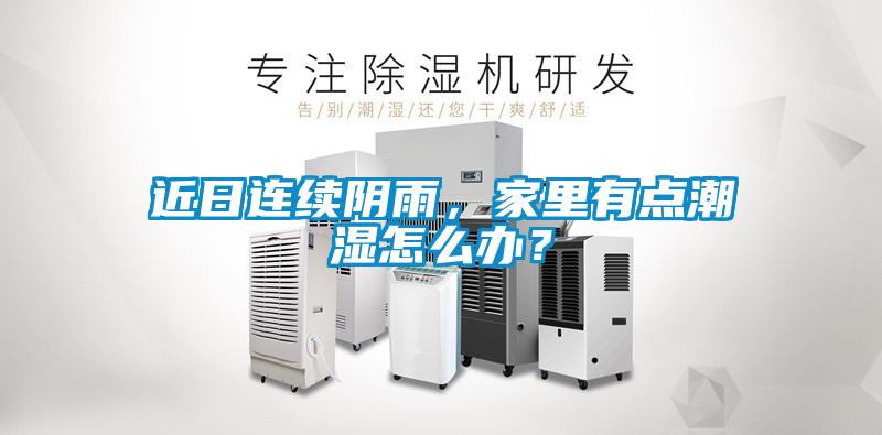近日連續(xù)陰雨，家里有點潮濕怎么辦？
