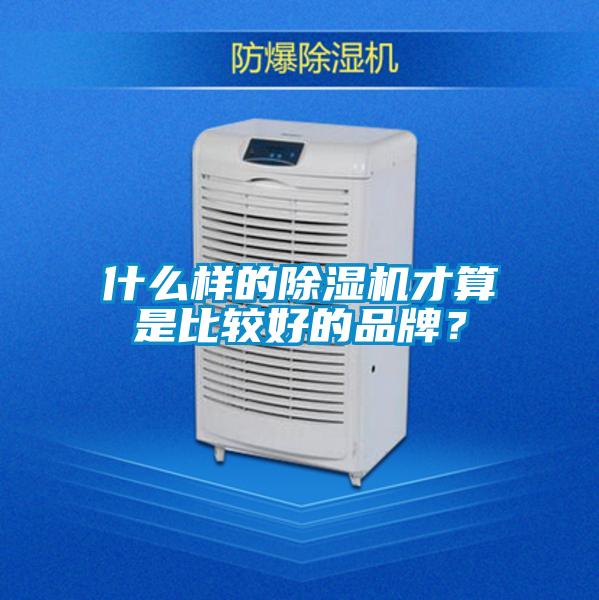 什么樣的除濕機才算是比較好的品牌？