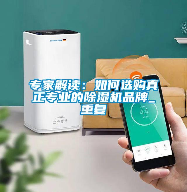 專家解讀：如何選購真正專業(yè)的除濕機品牌_重復(fù)