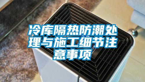 冷庫隔熱防潮處理與施工細(xì)節(jié)注意事項