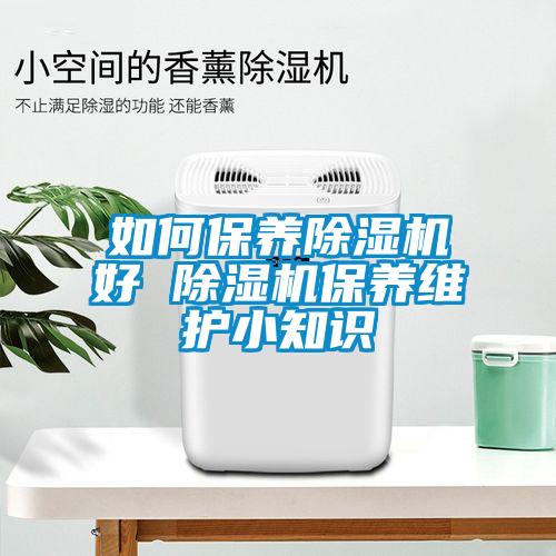 如何保養(yǎng)除濕機(jī)好 除濕機(jī)保養(yǎng)維護(hù)小知識