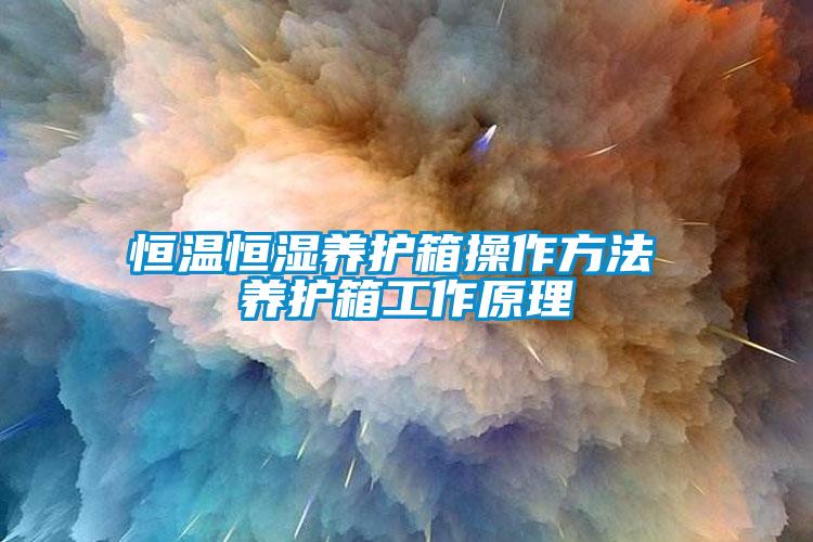 恒溫恒濕養(yǎng)護箱操作方法 養(yǎng)護箱工作原理