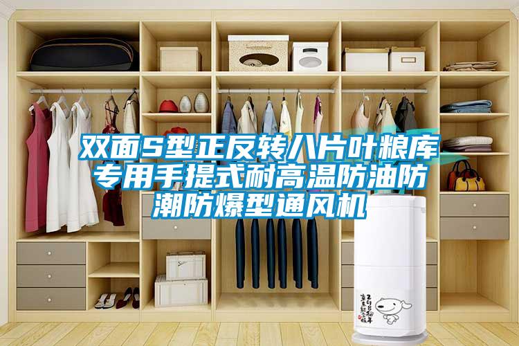 雙面S型正反轉八片葉糧庫專用手提式耐高溫防油防潮防爆型通風機