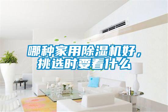 哪種家用除濕機好，挑選時要看什么