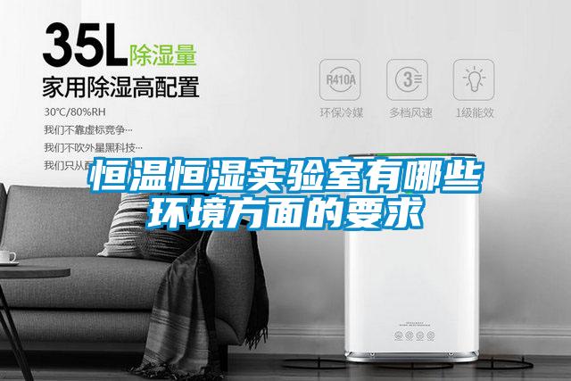 恒溫恒濕實驗室有哪些環境方面的要求