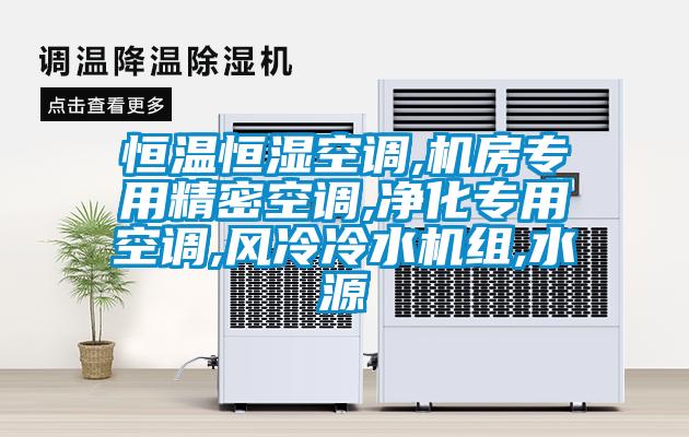 恒溫恒濕空調,機房專用精密空調,凈化專用空調,風冷冷水機組,水源