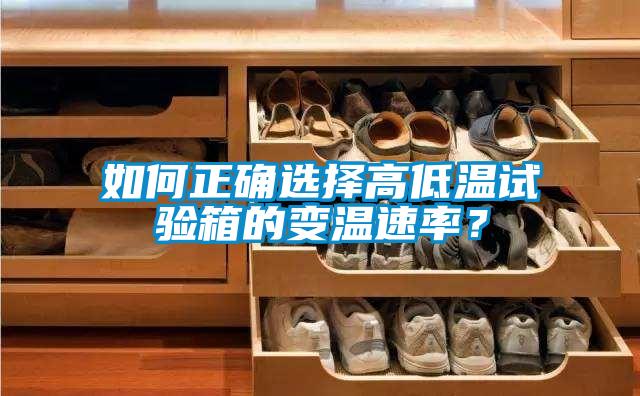如何正確選擇高低溫試驗箱的變溫速率？