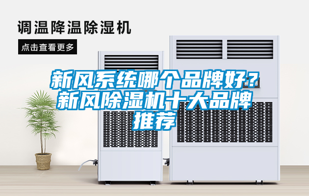 新風系統哪個品牌好？新風除濕機十大品牌推薦