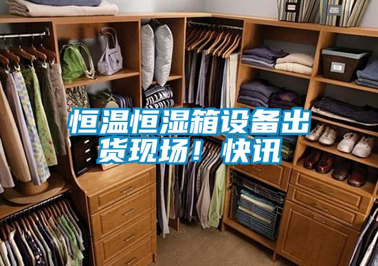 恒溫恒濕箱設備出貨現場！快訊