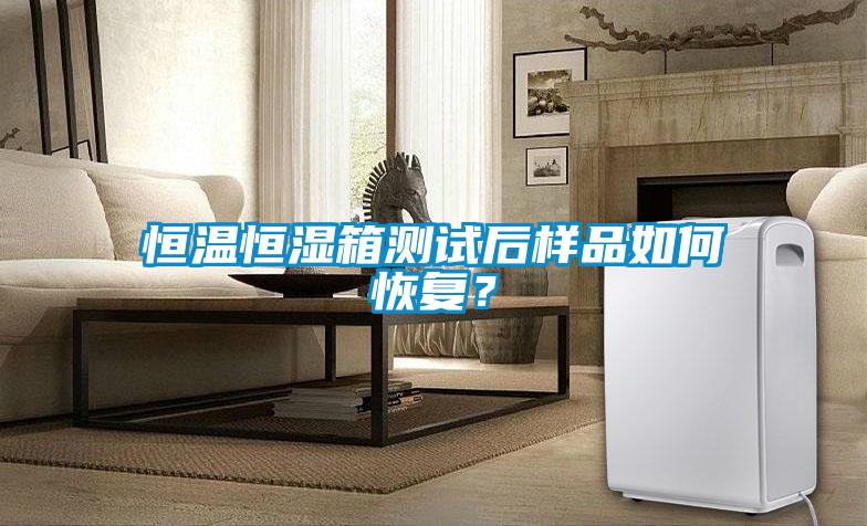 恒溫恒濕箱測試后樣品如何恢復？