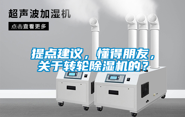 提點(diǎn)建議，懂得朋友，關(guān)于轉(zhuǎn)輪除濕機(jī)的？