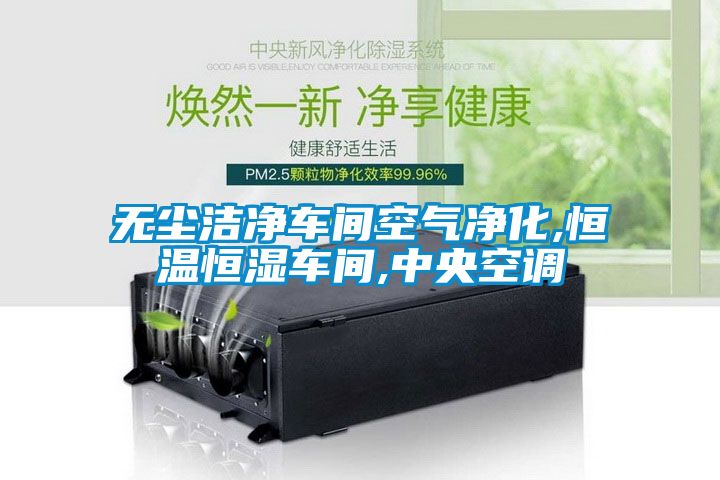 無(wú)塵潔凈車間空氣凈化,恒溫恒濕車間,中央空調(diào)