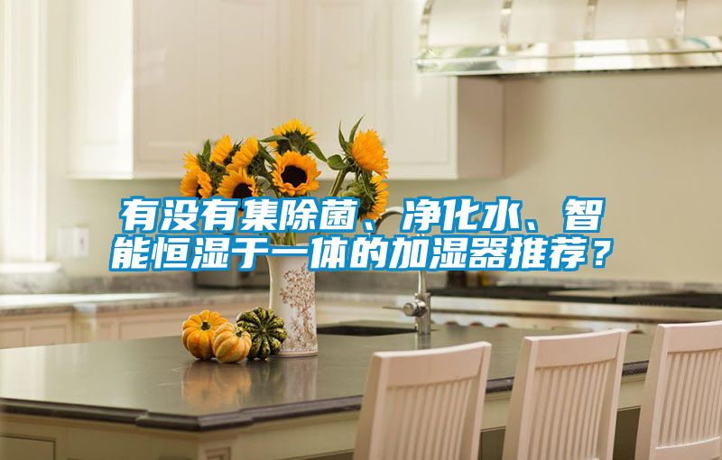 有沒(méi)有集除菌、凈化水、智能恒濕于一體的加濕器推薦？