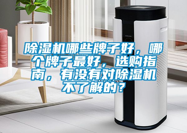 除濕機哪些牌子好，哪個牌子最好，選購指南，有沒有對除濕機不了解的？