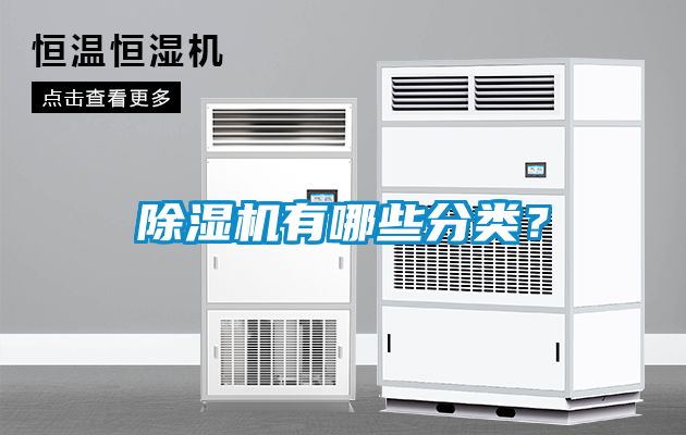 除濕機有哪些分類？