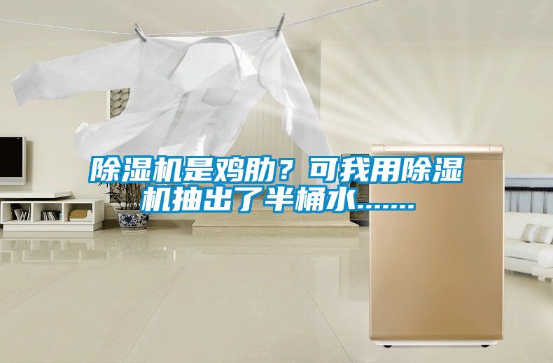 除濕機(jī)是雞肋？可我用除濕機(jī)抽出了半桶水.......