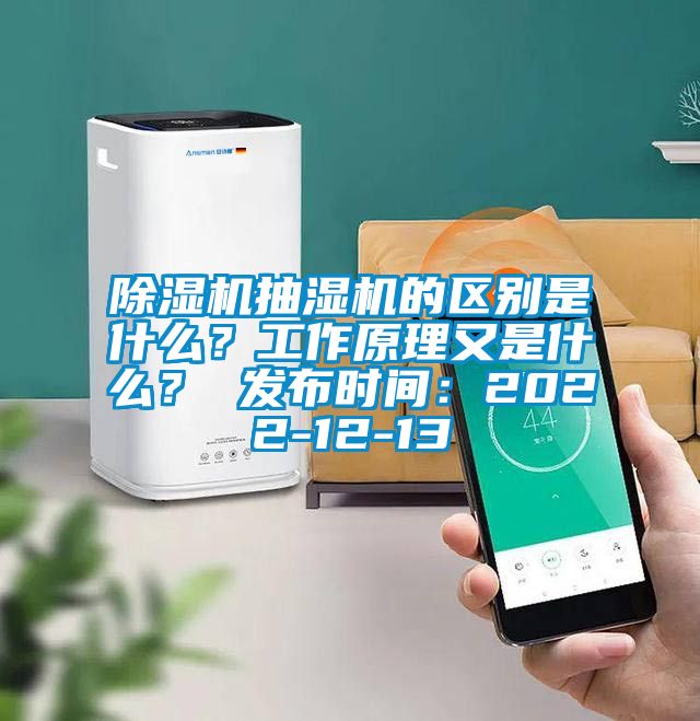除濕機抽濕機的區別是什么？工作原理又是什么？ 發布時間：2022-12-13