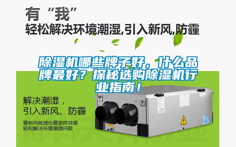 除濕機哪些牌子好，什么品牌最好？探秘選購除濕機行業指南！