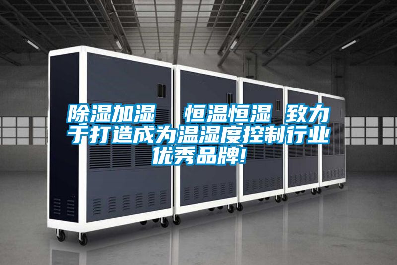 除濕加濕  恒溫恒濕 致力于打造成為溫濕度控制行業優秀品牌!